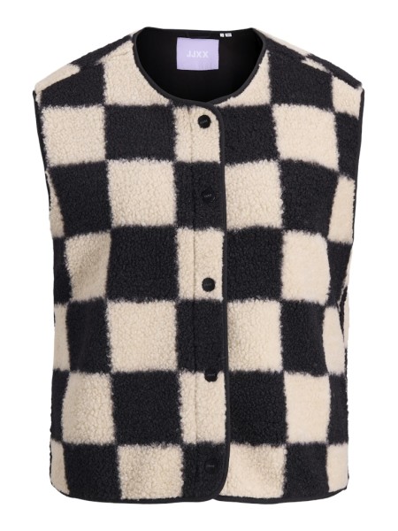 JXVERA CHECK TEDDY VEST OTW