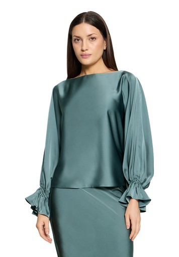Satin-Bluse