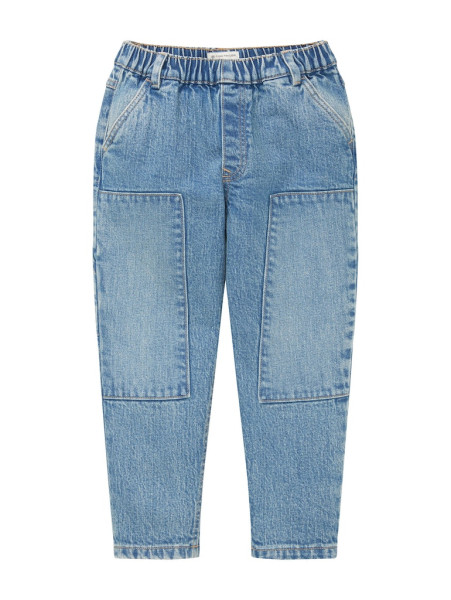 relaxed patchwork denim