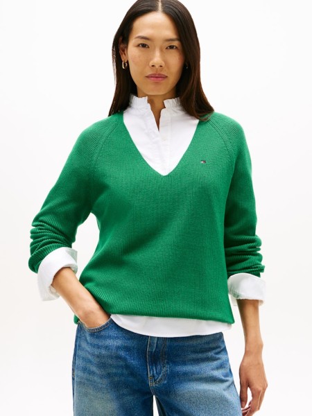 CO CARDI FINE GG LS V-NK SWT