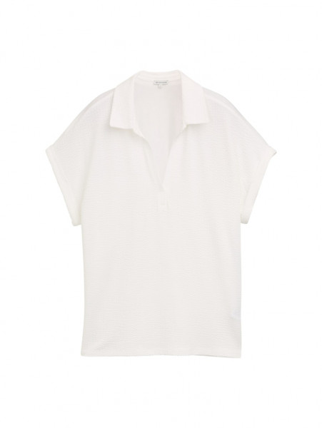 T-Shirt in Polo-Optik