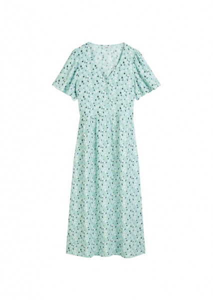 Kleid mit elastischer Taille flared