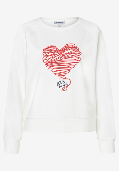 Sweatshirt mit Herz-Print