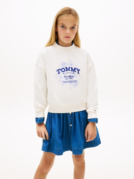 TOMMY FLOCK FLOWER CREW NECK