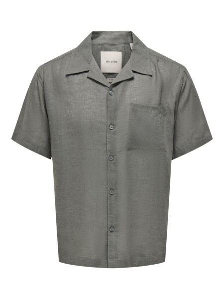 ONSLAURENCE LINEN RESORT COLLAR SS NOOS