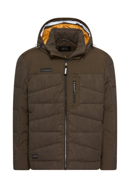 Steppjacke mit abnehmbarer Kapuze