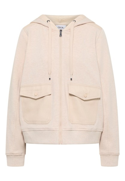 Strukturmix Hoodie Jacke