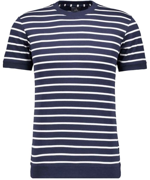 Pima T-Shirt gestreift mit Bund