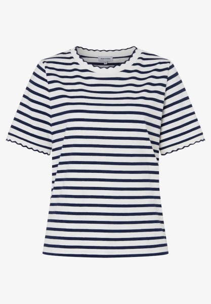 Streifen-Shirt mit Wellenkante