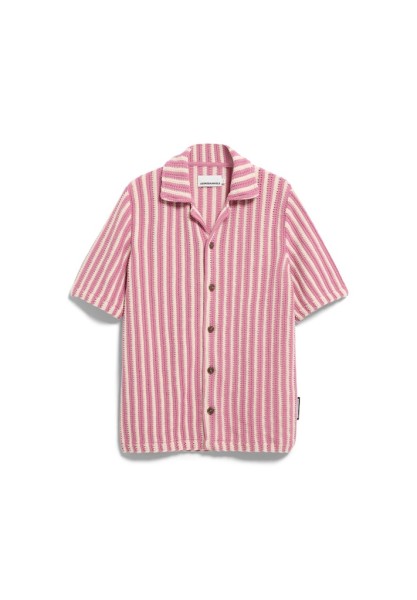 STRIPED KNIT POLOSHIRT