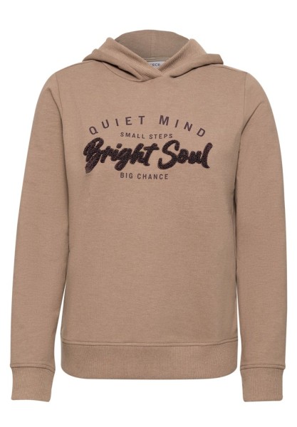 Sweatshirt mit Details in Rippstruktur