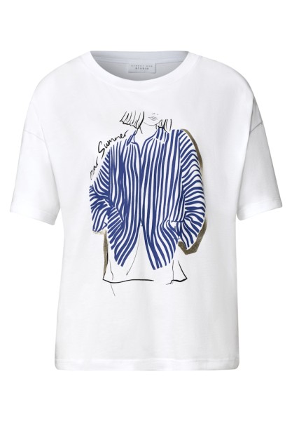 T-Shirt mit Rundhals und Frontprint