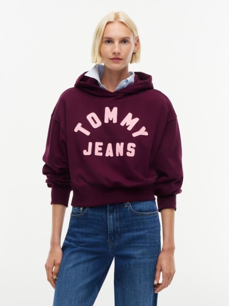 TJW OVS SH TOMMY ARCH HOODIE