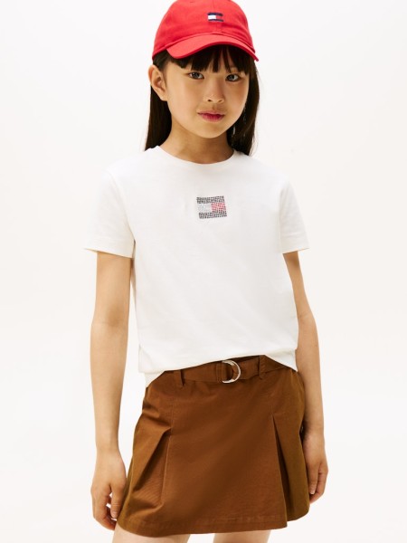 RHINE STONE FLAG TEE S/S