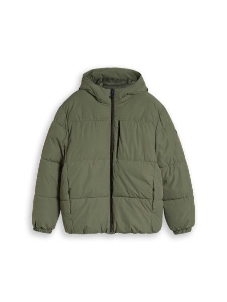 Relaxed Fit Puffer-Jacke mit Kapuze