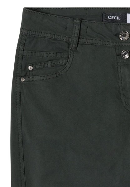 Mid Waist Barrel Leg Hose im Casual Fit