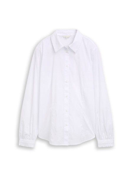 Slim Fit Bluse mit Raffungen