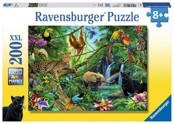 Puzzle Tiere im Dschungel