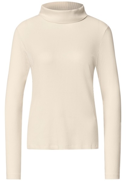 Basic Shirt in Unifarbe mit Rollkragen