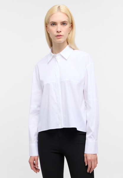 Signature Shirt Bluse Popeline Langarm