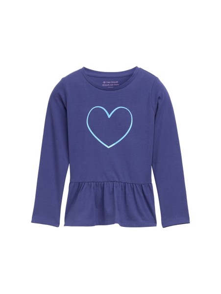 Langarmshirt mit Volant