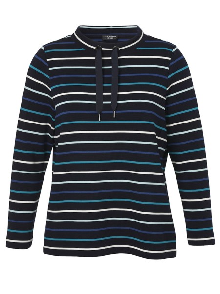 Sweatshirt Kelchkragen 1/1 Arm Ringel