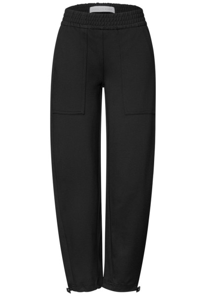 Mid Waist Barrel Leg Hose im Loose Fit