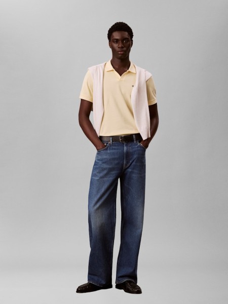 SS OPEN COLLAR CASUAL PIQUE POLO