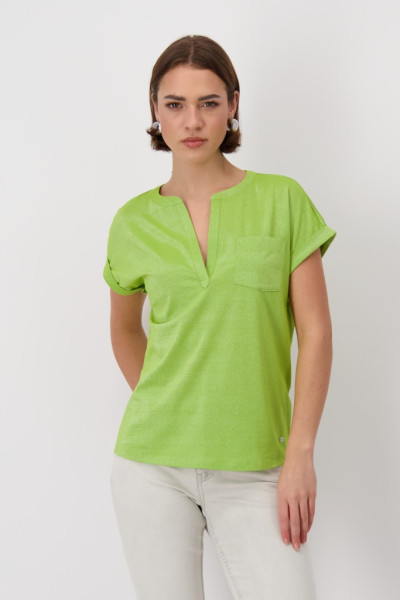 T-Shirt mit glitzer aus elastischem Material