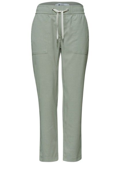 Slim Leg Hose in Melange-Optik