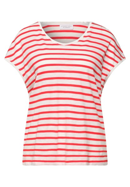 Dropped Shoulder Shirt mit Streifen