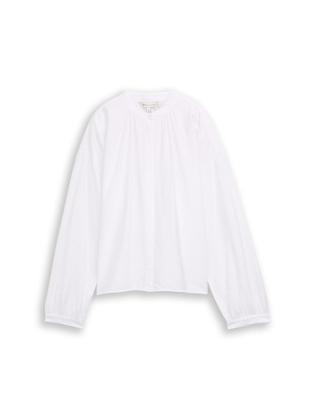 Loose Fit Bluse mit Ballonärmeln