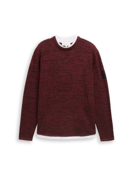 Strickpullover im 2-in-1-Look