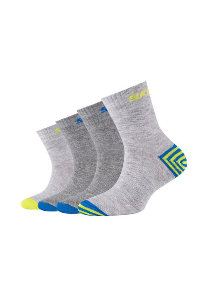 Boys mesh ventilation stripe Socks 4p