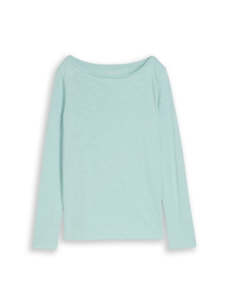 Basic Langarmshirt aus Baumwolle