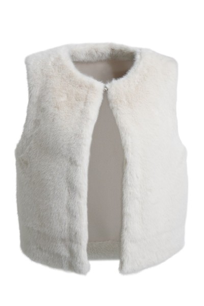 fake fur vest, reversible