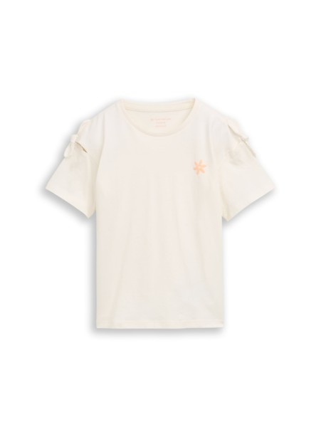 Oversize T-Shirt mit Schleifen-Detail