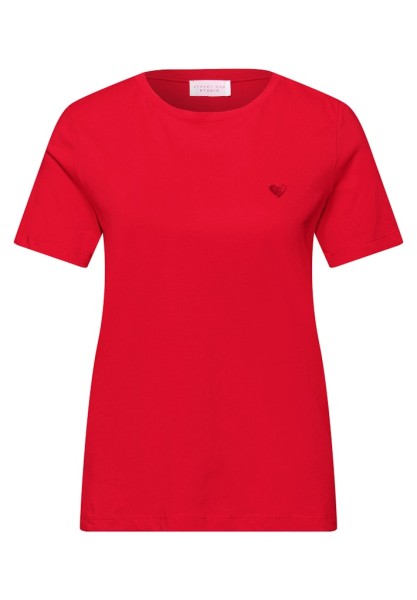 T-Shirt mit Rundhals und Stickerei