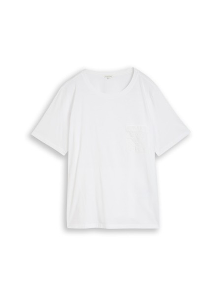 Plus Size - Boxy Fit T-Shirt mit Brusttasche