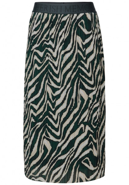 Gemusterter Plissée-Rock