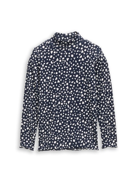 Langarmshirt mit Rippstruktur