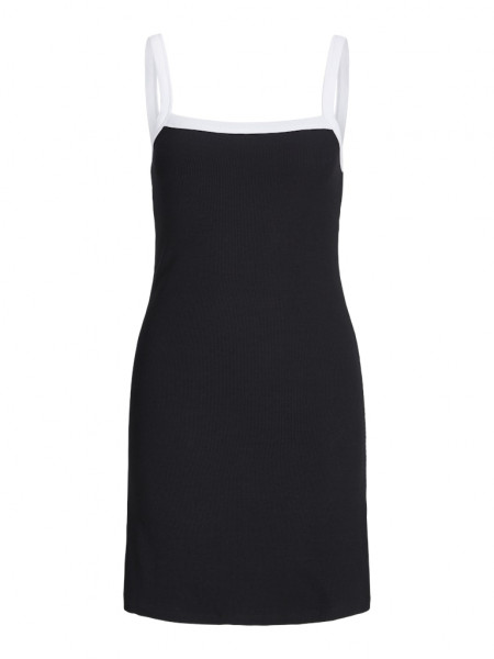 JXFIFI STR SL RIB MINI DRESS JRS