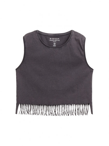 Cropped Top mit Fransen