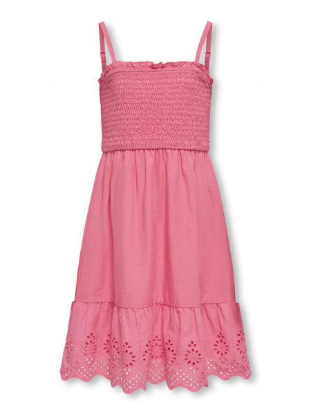 KOGLOU LIFE EMB SMOCK DRESS WVN