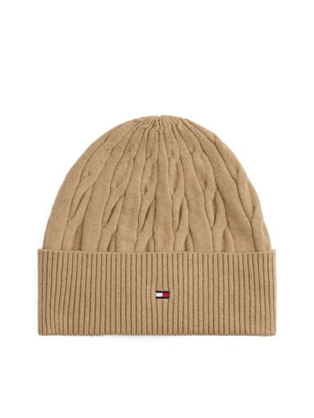 TH FLAG CABLE KNIT BEANIE