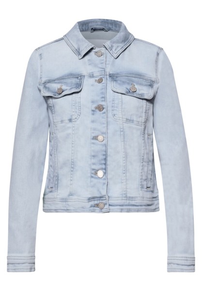 Jeansjacke mit Brusttaschen und Knöpfen