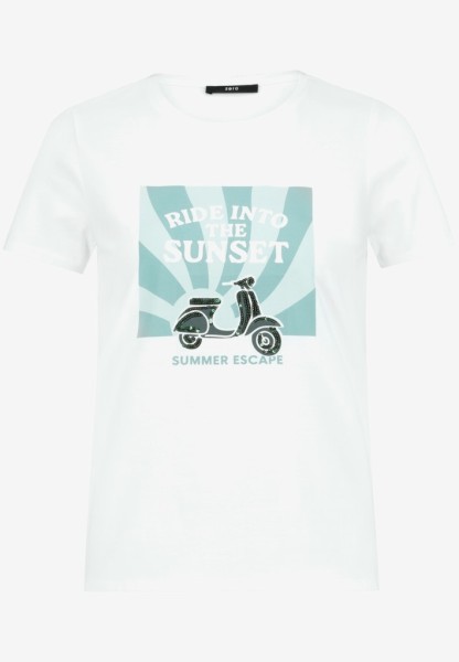 Baumwoll-T-Shirt mit Print