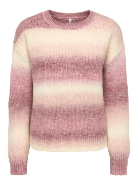 ONLDUBLIN LS SPACE DYE O-NECK KNT