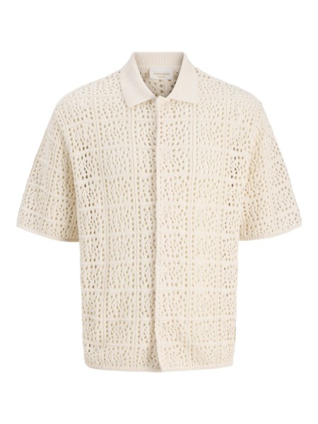 JORCOTEDAZUR KNIT CROCHET POLO SN