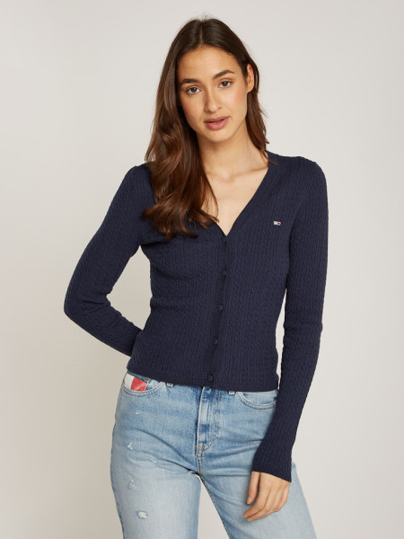 TJW CABLE ESSENTIAL CARDIGAN